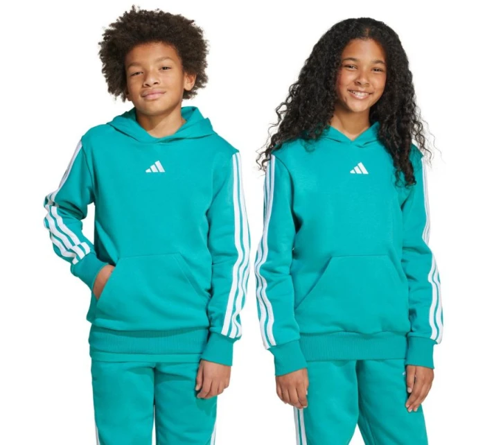Dětská fleecová mikina 3 Stripes Turquoise model 21720654 - ADIDAS Dětská fleecová mikina 3 Stripes Turquoise model 21720654 - ADIDAS