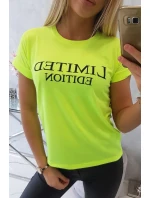 Limitovaná edice halenky žlutá neonová