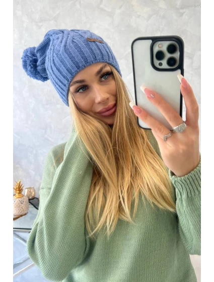 Fleecová čepice Paulina K227 light denim Fleecová čepice Paulina K227 light denim