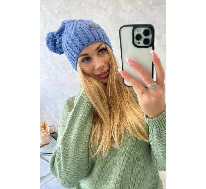 Fleecová čepice Paulina K227 light denim Fleecová čepice Paulina K227 light denim