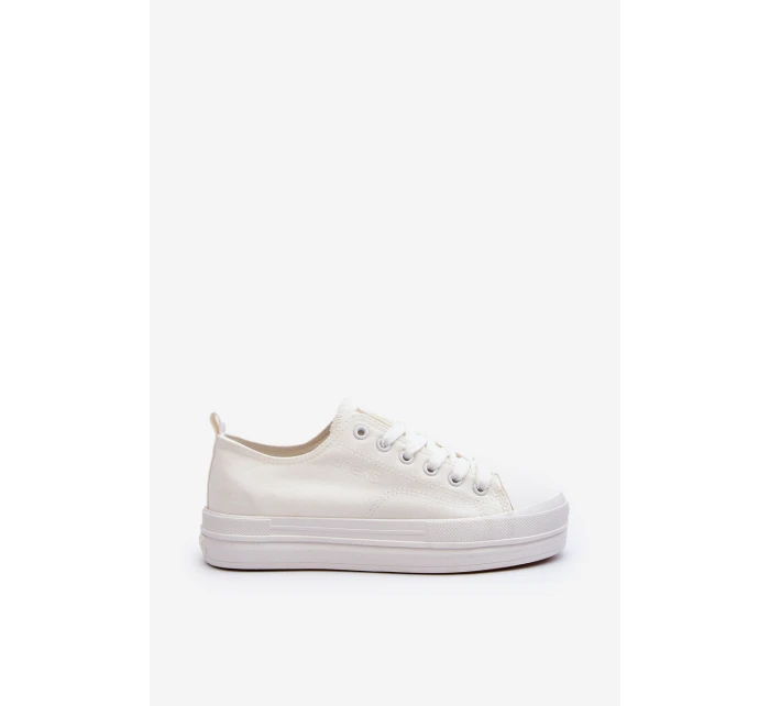 Dámské bílé látkové tenisky Staneva