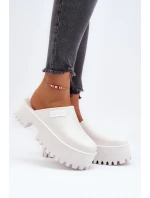 Dámské Žabky Na Masivní Podrážce Big Star NN274015 Bílé