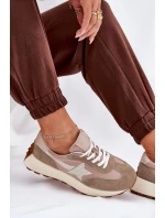 Dámské Sportovní Boty Z Semiše Na Platformě Vinceza 66720 Béžové