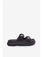 Pěnové Dámské Sandály Na Platformě Černé model 21700361 - Boto Pěnové Dámské Sandály Na Platformě Černé model 21700361 - Boto