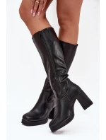 Dámské  Kolena Na Zip  Černé model 21704921 - Boto