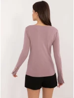 Sweter AT SW model 20493466 jasny fioletowy - FPrice Sweter AT SW model 20493466 jasny fioletowy - FPrice