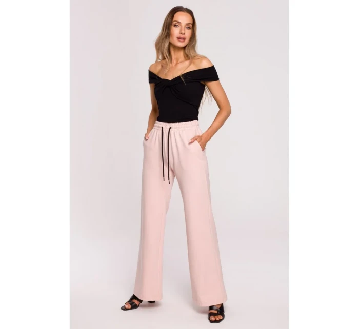 M680 Top bez rukávů s uzlovým výstřihem - černý