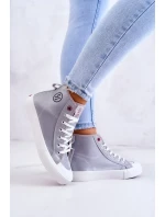 Dámské vysoké tenisky Cross Jeans JJ2R4057C šedá Dámské vysoké tenisky Cross Jeans JJ2R4057C šedá