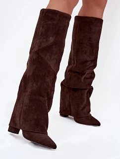 Kozačky na podpatku  model 230965 Step in style