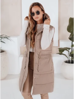 Dámská prošívaná vesta LADISA béžová FashionStreet TY3289