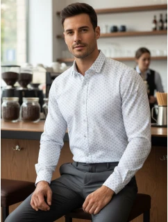 Pánská bílá košile FashionStreet DX2438