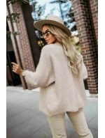 pletený svetr z měkkého úpletu béžový model 21335544 - numoco basic