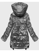 Šedá dámská bunda s odepínací kapucí model 19514310 - S'WEST Šedá dámská bunda s odepínací kapucí model 19514310 - S'WEST