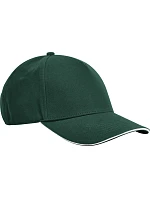 Beechfield B 825C 5 panelová kšiltovka sandwich EarthAware® 53.825C bottle green/white Beechfield B 825C 5 panelová kšiltovka sandwich EarthAware® 53.825C bottle green/white