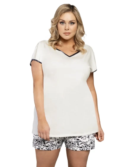 Italská móda Pasja kr.r. kr.sp. barva:bílá/potisk