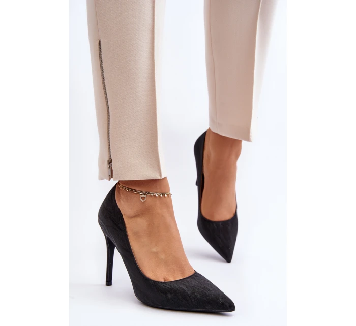 Lodičky zdobené flitry Černé model 21644908 - Boto