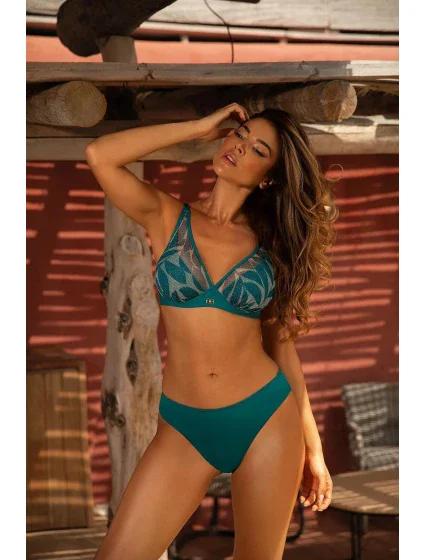 Dámské dvoudílné plavky Mystic 1 S115MS1 tm. zelené - Self Dámské dvoudílné plavky Mystic 1 S115MS1 tm. zelené - Self