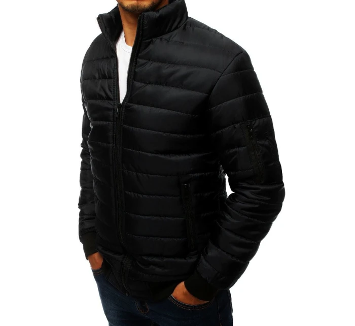 Pánská přechodná prošívaná bunda černá TX3270 Pánská přechodná prošívaná bunda černá TX3270