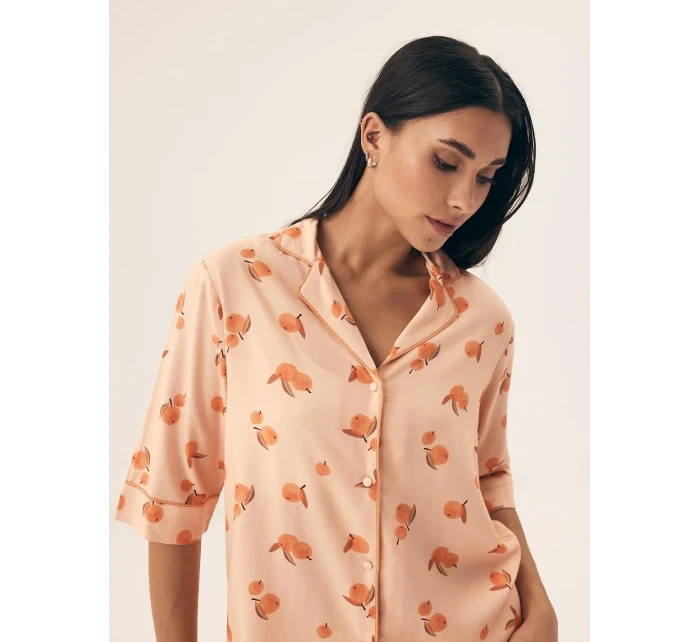 Henderson Dámské pyžamo 42686 Naranja kr/r S-2XL pruhované Henderson Dámské pyžamo 42686 Naranja kr/r S-2XL pruhované