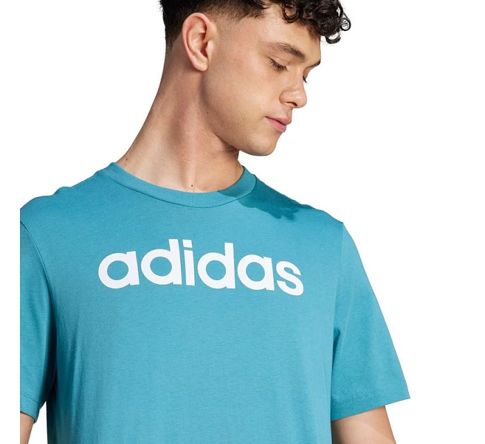 Tričko adidas Essentials Single Jersey Linear s vyšitým logem M IJ8655 Tričko adidas Essentials Single Jersey Linear s vyšitým logem M IJ8655