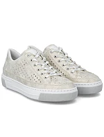 Dámská ažurová pohodlná měkká béžová obuv Rieker L8849-60