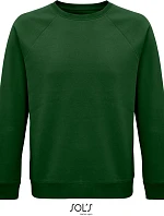 SOL'S Space Unisex raglánová mikina z bio bavlny 25.3567 bottle green