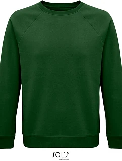 SOL'S Space Unisex raglánová mikina z bio bavlny model 22524247 bottle green