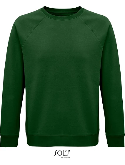 SOL'S Space Unisex raglánová mikina z bio bavlny 25.3567 bottle green SOL'S Space Unisex raglánová mikina z bio bavlny 25.3567 bottle green