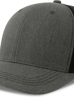 6 panelová Trucker kšiltovka grey melange/black model 22411238 - Atlantis Headwear
