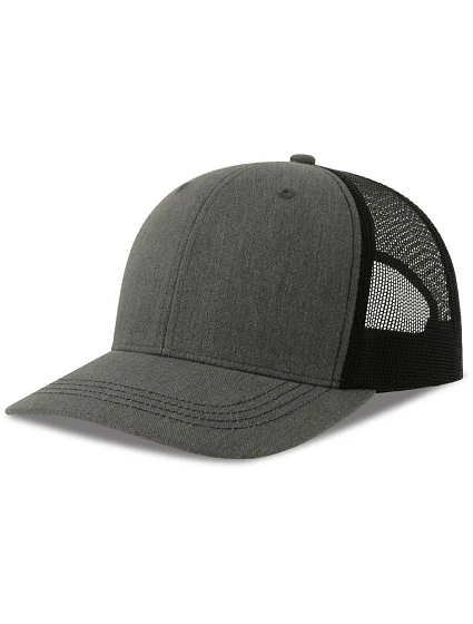 Atlantis Headwear Sonic-S 6 panelová Trucker kšiltovka 33.0259 grey melange/black Atlantis Headwear Sonic-S 6 panelová Trucker kšiltovka 33.0259 grey melange/black