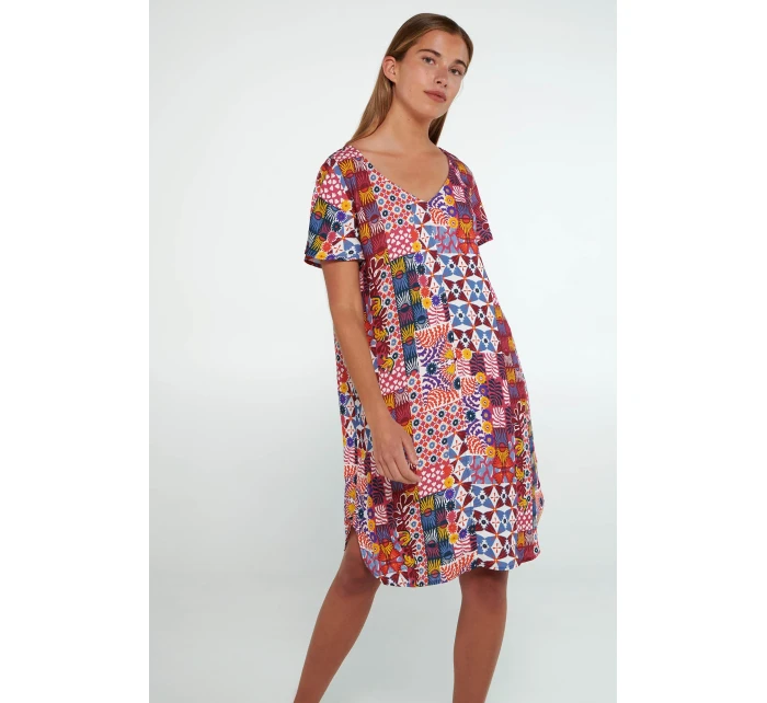 Noční košile s krátkými rukávy model 19696218 - Vamp