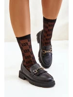 Dámské Mokasíny S Ozdobou Eko Kůže Černé model 21670538 - Boto