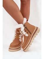 Dámské sněhule z přírodního semiše Lee Cooper – camel Dámské sněhule z přírodního semiše Lee Cooper – camel