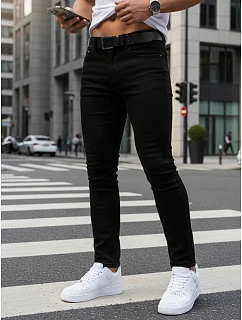 Pánské džíny slim fit UX4482 černé - FashionStreet