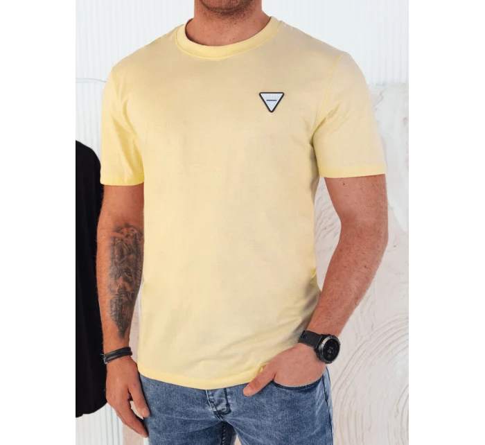 Pánské základní žluté tričko FashionStreet RX5445