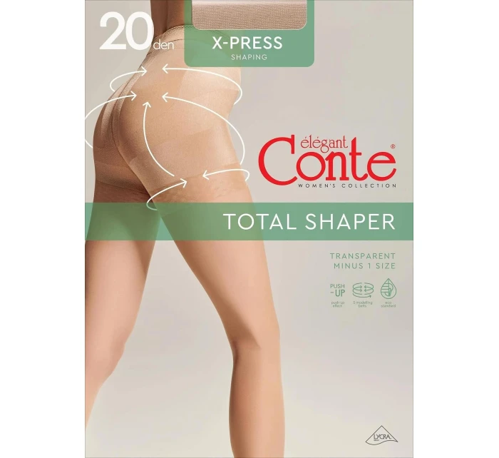 Conte Elegant X-Press punčochové kalhoty 20 den 5-XL