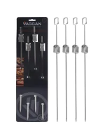 ŠPEJLE NA ŠPÍZY 4KS DÉLKA 40,5CM NEREZOVÁ OCEL