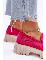 Dámské semišové nazouvací boty Fuchsie model 21623123 - Boto Dámské semišové nazouvací boty Fuchsie model 21623123 - Boto