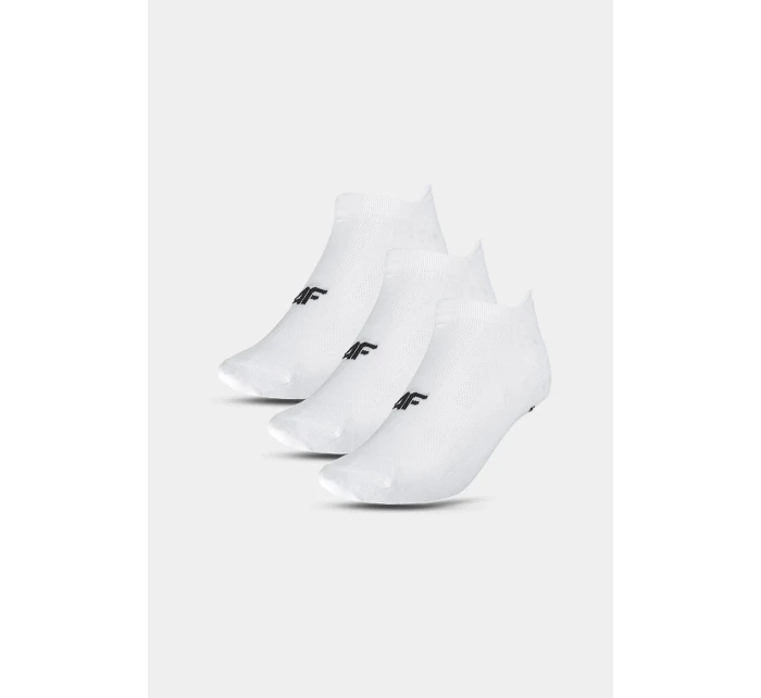 Dámské tréninkové ponožky 3 páry bílé model 21695560 - 4F Dámské tréninkové ponožky 3 páry bílé model 21695560 - 4F