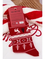 Pánské Vánoční Ponožky model 21786680 Sob Červené - Aura.via