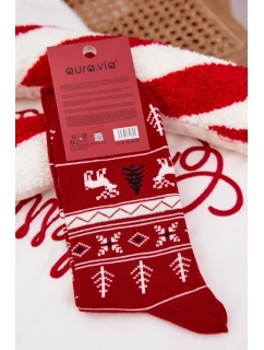 Pánské Vánoční Ponožky model 21786680 Sob Červené - Aura.via