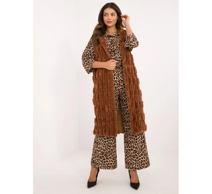 Kamizelka AT KZ jasny brązowy model 20493368 - FPrice Kamizelka AT KZ jasny brązowy model 20493368 - FPrice