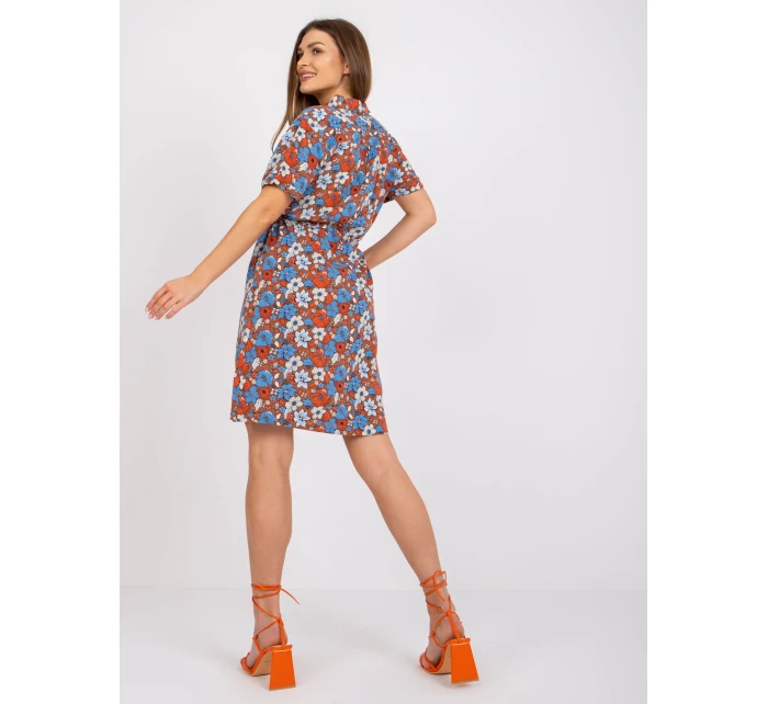 Šaty D73781M30312A hnědé Šaty D73781M30312A hnědé