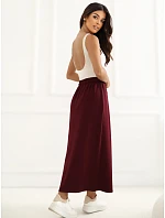 Spódnica LK SD model 22267698 bordowy - FPrice Spódnica LK SD model 22267698 bordowy - FPrice
