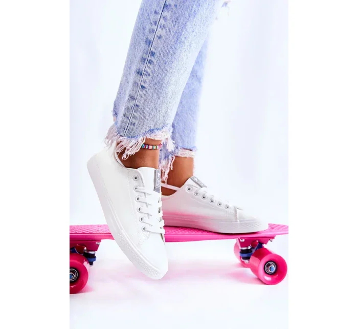 Dámské klasické kožené tenisky bílé Misima Dámské klasické kožené tenisky bílé Misima