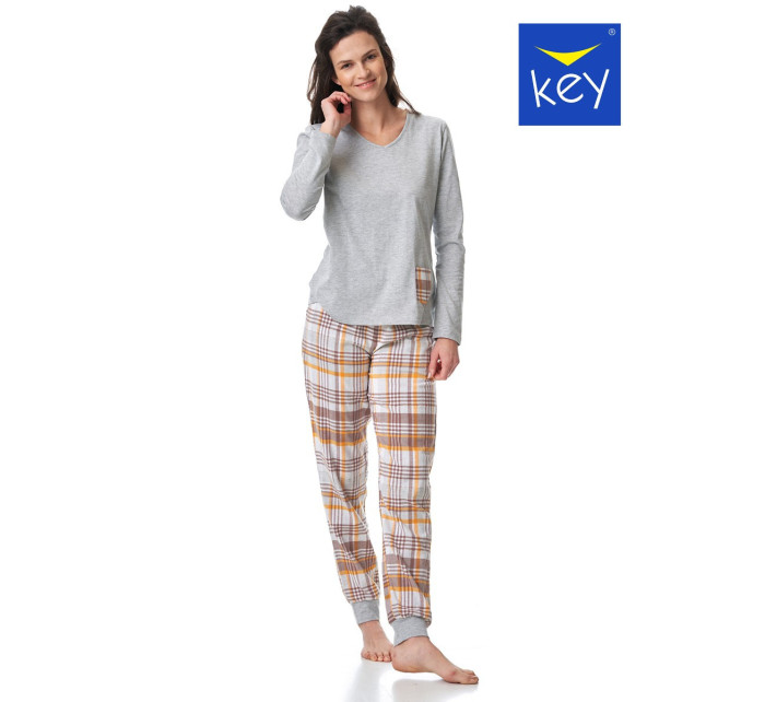Dámské pyžamo LNS 458 B23 šedé - Key