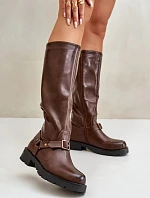 Dámské kozačky CLS-330 Tmavě hnědá - SEASTAR