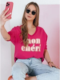 Dámská halenka s potiskem CHERINO fuchsiová FashionStreet RY2829