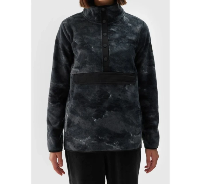 Dámský oversize fleece se stojáčkem 4F 4FWAW24TFLEF298-90A Dámský oversize fleece se stojáčkem 4F 4FWAW24TFLEF298-90A