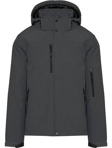 Kariban K 650 Pánská 3-vrstvá softshellová parka s kapucí 20.K650 titanium Kariban K 650 Pánská 3-vrstvá softshellová parka s kapucí 20.K650 titanium
